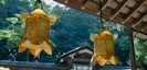 枚岡神社の灯篭と本殿